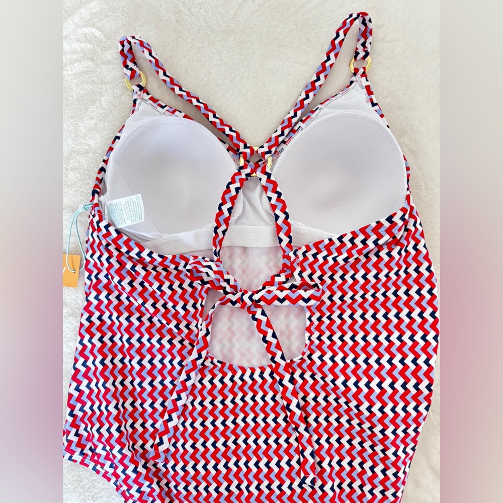 Kona Sol Geo Print One Piece Swimsuit - NWT - Picture 7 of 15